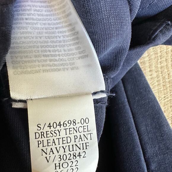 Gap High Rise SoftSuit Trousers Navy Blue 10 404698 New - Picture 7 of 10